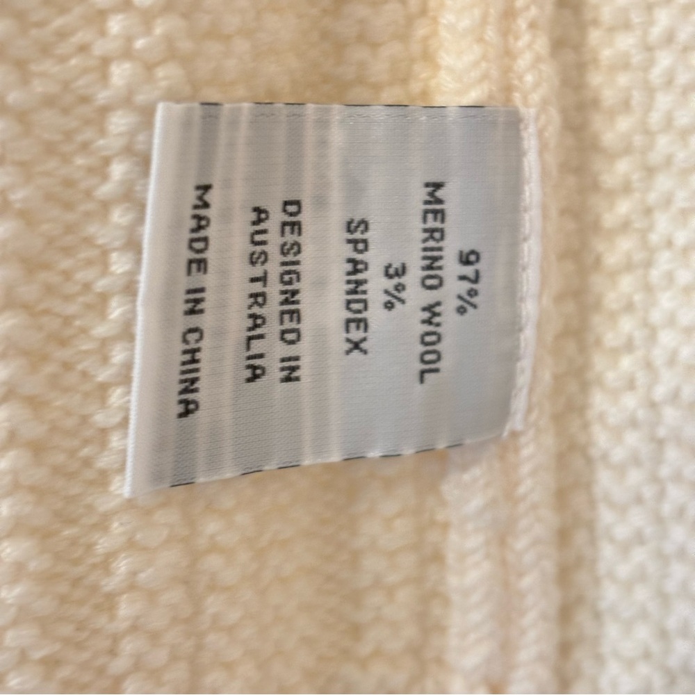 MELA PURDIE Puff Rib Snap Cape in Winter White Size XS - Picture 12 of 14